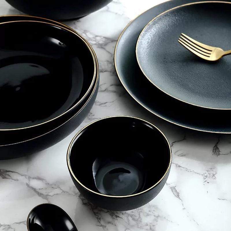 Matte black life  Black dinnerware, Dinnerware, Black dinner