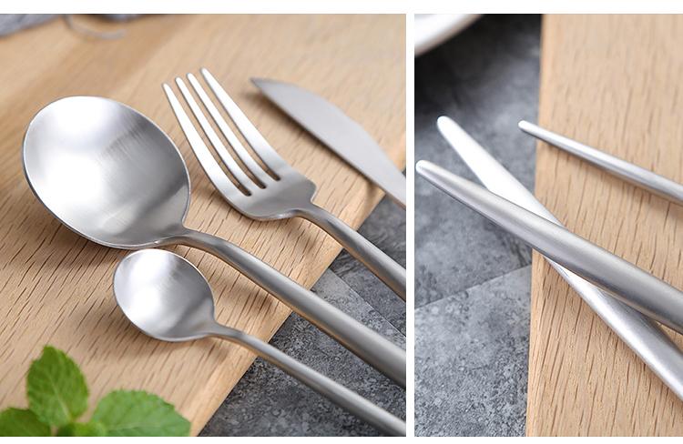 Arya White Gold Flatware – DECORATIQ