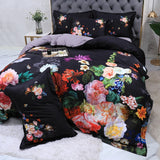 Black & Blossom Egyptian Cotton Bedding Set DECORATIQ | Home&Decor