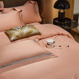 Warm Peach Haven Cotton Bedding Set DECORATIQ | Home&Decor