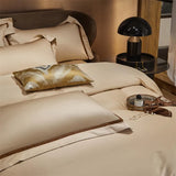 Golden Serenity Cotton Bedding Set DECORATIQ | Home&Decor