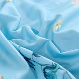 Blue Floral Egyptian Cotton Bedding Set DECORATIQ | Home&Decor