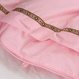 Powder Pink Cotton Bed Set DECORATIQ | Home&Decor