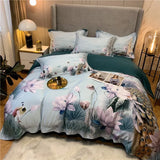 Heavenly Lotus & Peacock Egyptian Cotton Bedding DECORATIQ | Home&Decor