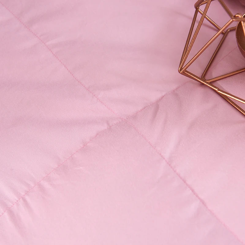 Powder Pink Cotton Bed Set DECORATIQ | Home&Decor