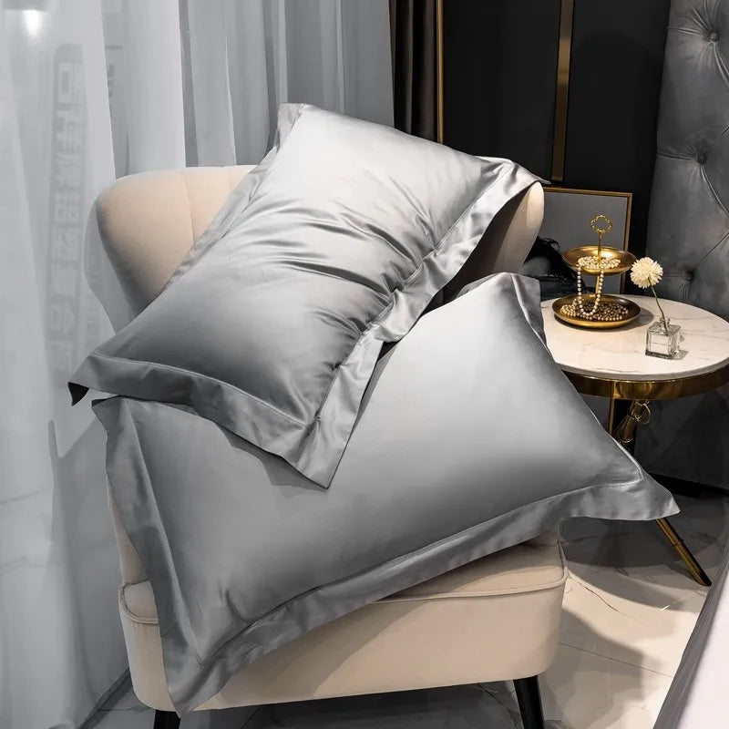 Refined Silver Egyptian Cotton Bed Ensemble DECORATIQ | Home&Decor