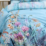 Blue Floral Egyptian Cotton Bedding Set DECORATIQ | Home&Decor