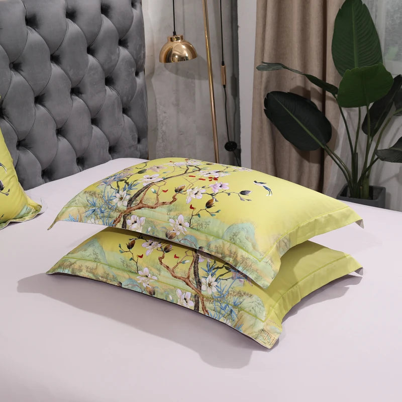 Sunny Floral Egyptian Cotton Bedding Ensemble DECORATIQ | Home&Decor