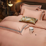 Warm Peach Haven Cotton Bedding Set DECORATIQ | Home&Decor