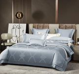 Azure Bliss Egyptian Cotton Jacquard Bedding Set DECORATIQ | Home&Decor