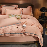 Warm Peach Haven Cotton Bedding Set DECORATIQ | Home&Decor