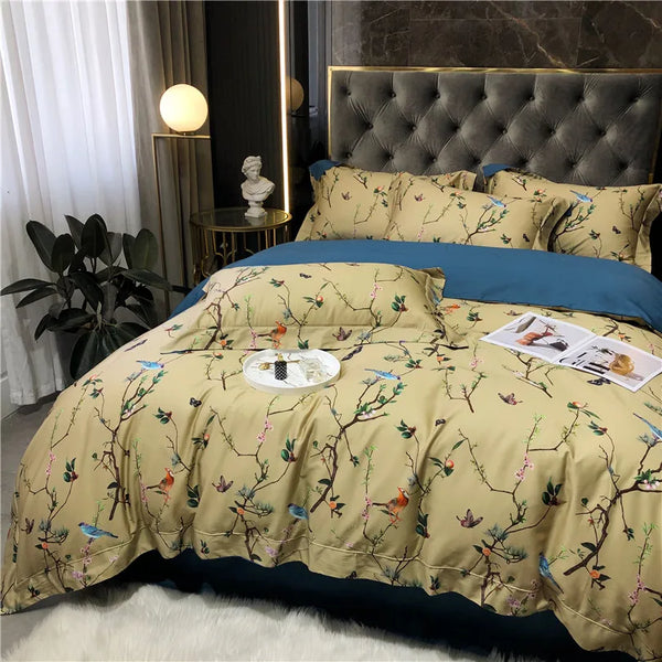 Sunset Aviary Egyptian Cotton Bedding Set