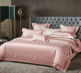 Blush Elegance Egyptian Cotton Jacquard Bedding Set DECORATIQ | Home&Decor