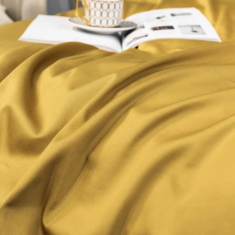 Yellow & Black Egyptian Cotton Bedding Set DECORATIQ | Home&Decor