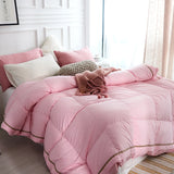 Powder Pink Cotton Bed Set DECORATIQ | Home&Decor