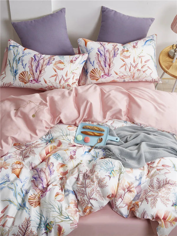 White & Pink Floral Dreams Bedding