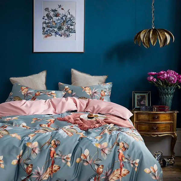 Birds in Bloom Egyptian Cotton Set