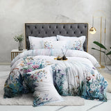 White Blossom Egyptian Cotton Bedding Set DECORATIQ | Home&Decor