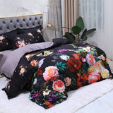 Black & Blossom Egyptian Cotton Bedding Set DECORATIQ | Home&Decor