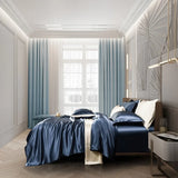 Deep Blue Silk Dreams Bedding Collection DECORATIQ | Home&Decor