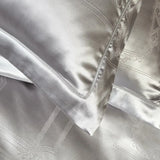 Lustrous Metallic Jacquard Satin Cotton Bed Set DECORATIQ | Home&Decor