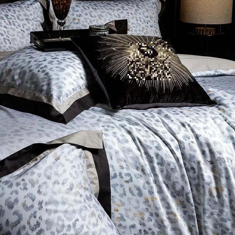 Snow Leopard Egyptian Cotton Bedding DECORATIQ | Home&Decor