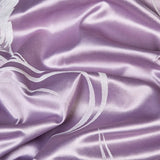 Royal Amethyst Jacquard Satin Cotton Bedding Set DECORATIQ | Home&Decor