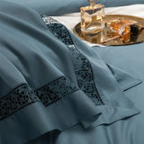 Sky Blue Egyptian Cotton Dream Bedding Set DECORATIQ | Home&Decor