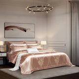 Peach Silk Bliss Bedding Set DECORATIQ | Home&Decor