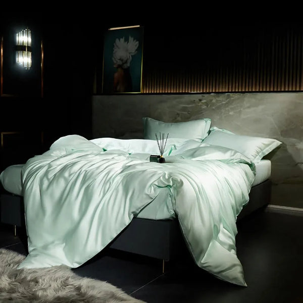 Mint Tranquility Lyocell Silk Bedding Set