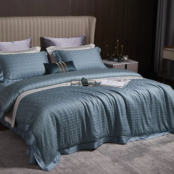 Smoky Blue Bamboo Serenity Bedding Set