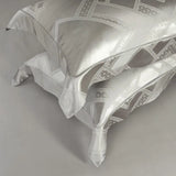 Midnight Silver Silk Bedding Set DECORATIQ | Home&Decor