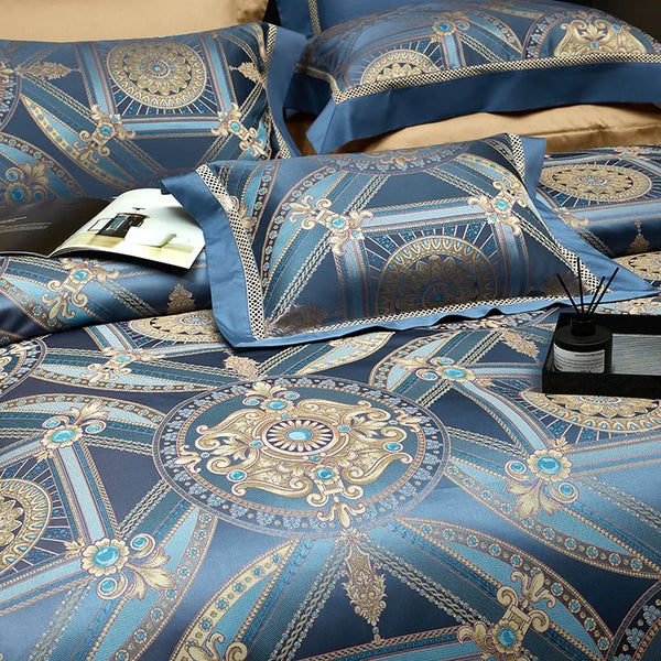 Royal Blue & Gold Majesty Bedding Set