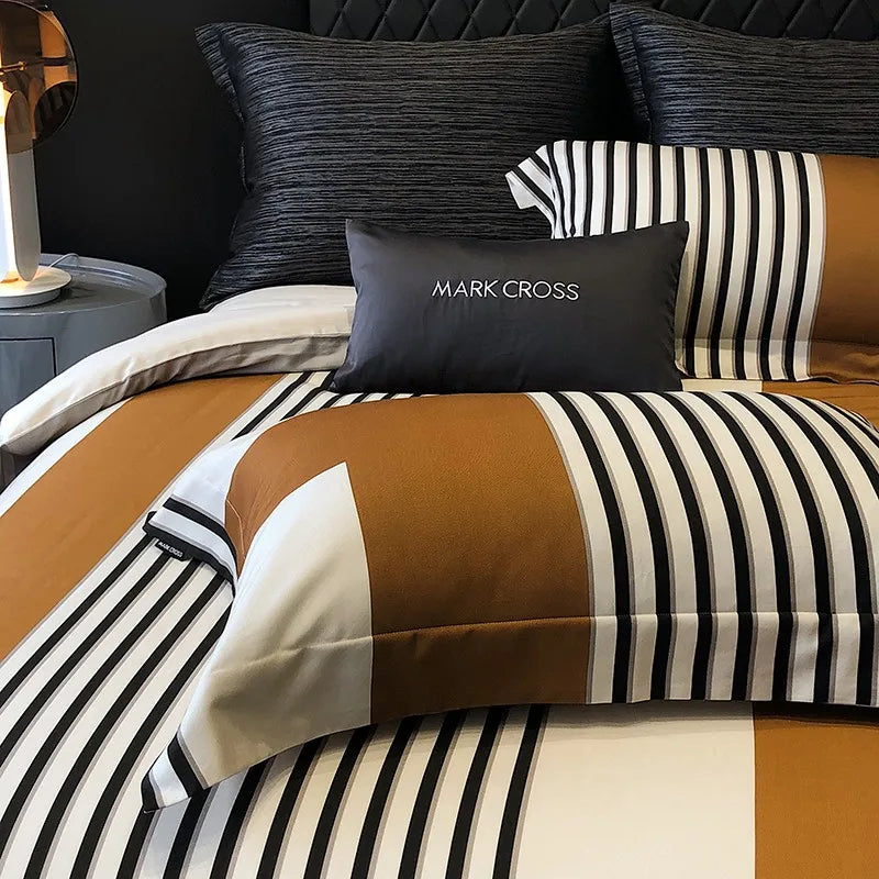 Espresso Cotton Bliss Bedding Set DECORATIQ | Home&Decor