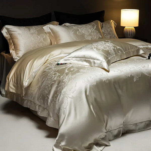 Shimmering Satin Cotton Sateen Bedding Suite