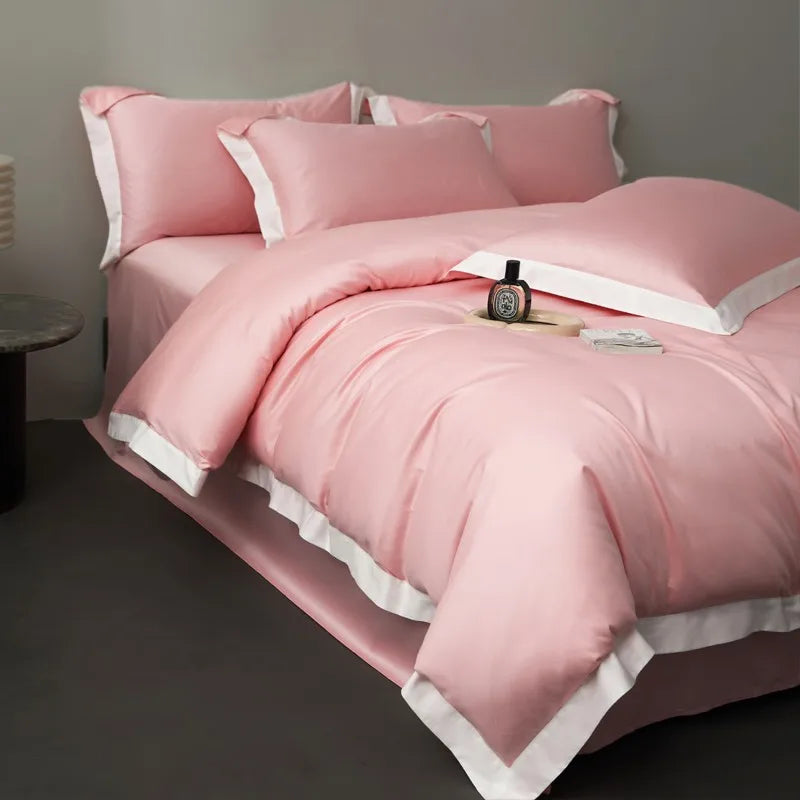 Oasis Peach Egyptian Cotton Bedding Set DECORATIQ | Home&Decor