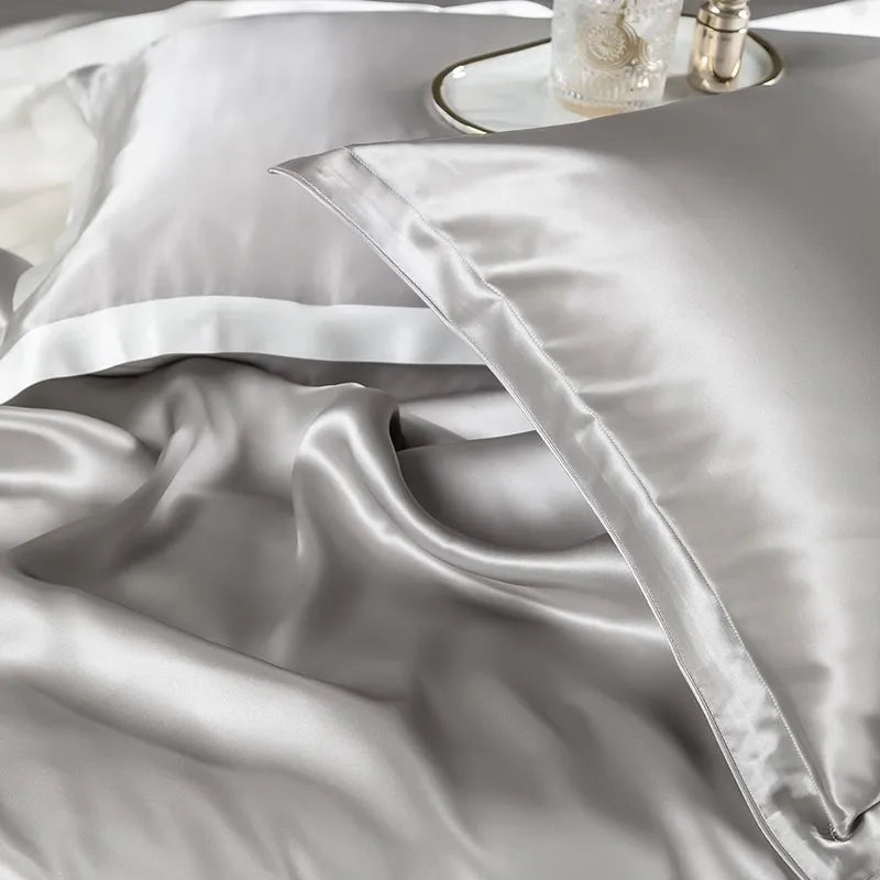 Silver Silk Elegance Bedding Set DECORATIQ | Home&Decor