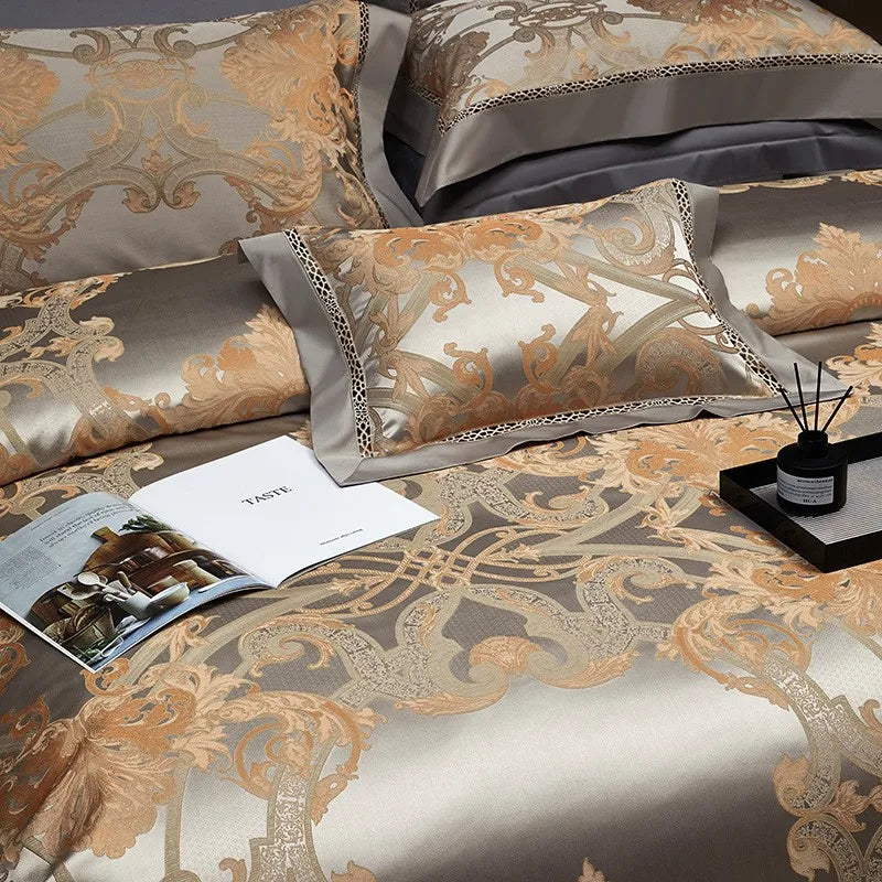 Golden Silver Harmony Bedding Set DECORATIQ | Home&Decor