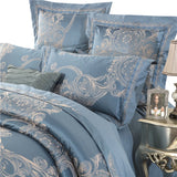 Azure Gold Jacquard Dreams Bedding Set DECORATIQ | Home&Decor