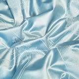 Azure Jacquard Satin Cotton Bedding Set DECORATIQ | Home&Decor