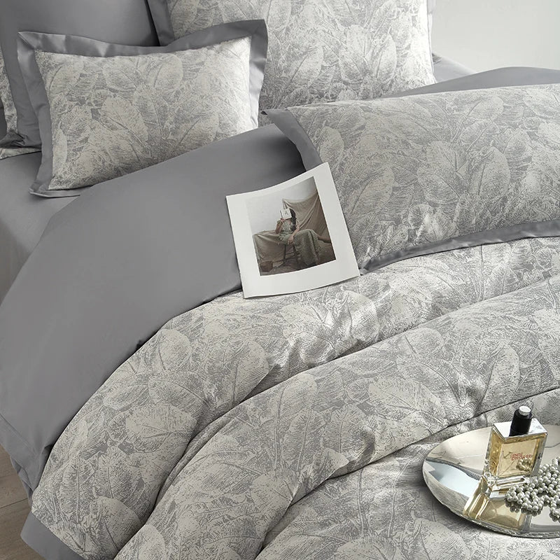 Metallic Silver Luster Bedding Set DECORATIQ | Home&Decor