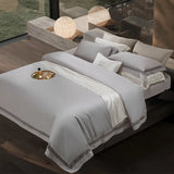 Light Gray Egyptian Cotton Serenity Bedding Set DECORATIQ | Home&Decor