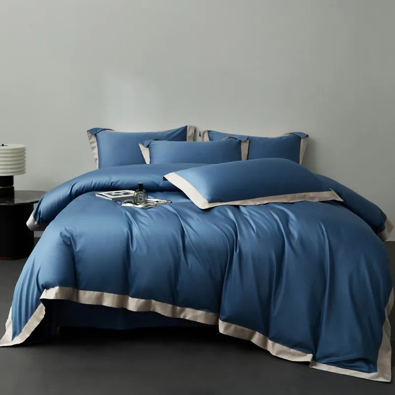 Sapphire Lullaby Egyptian Cotton Ensemble DECORATIQ | Home&Decor