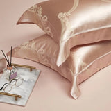 Peach Silk Bliss Bedding Set DECORATIQ | Home&Decor