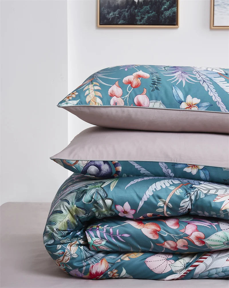 Turquoise Garden Egyptian Cotton DECORATIQ | Home&Decor