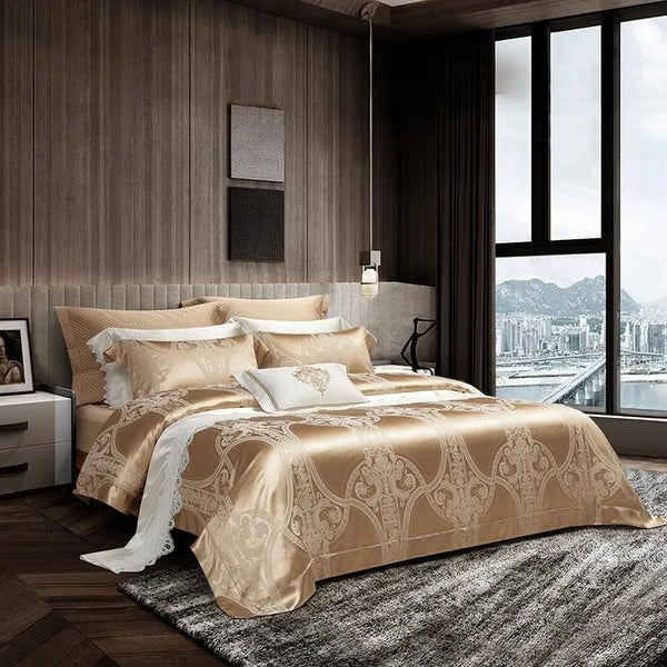 Golden Silk Luxury Bedding Set