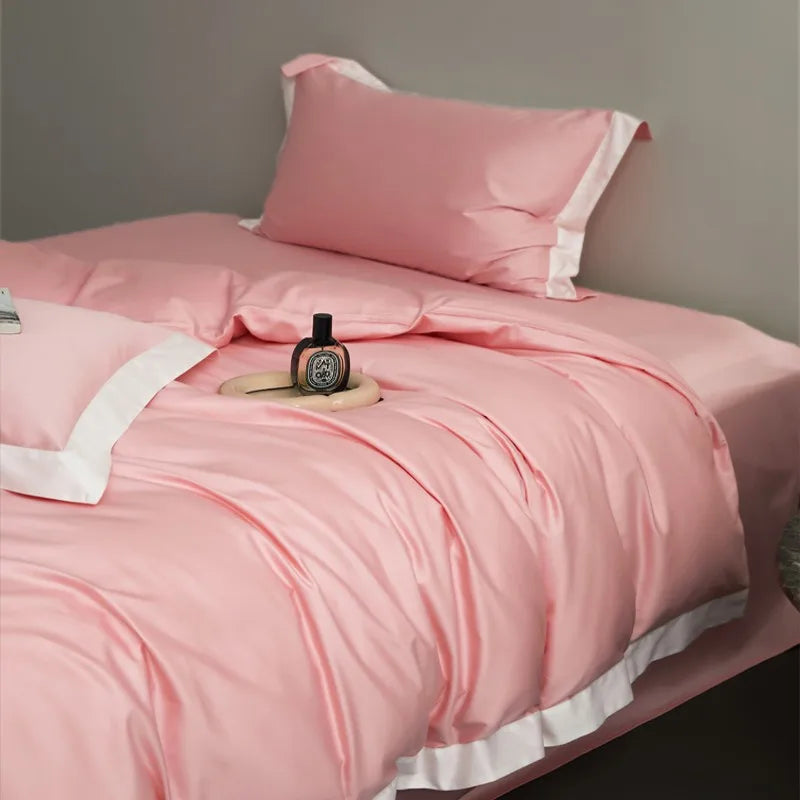 Oasis Peach Egyptian Cotton Bedding Set DECORATIQ | Home&Decor