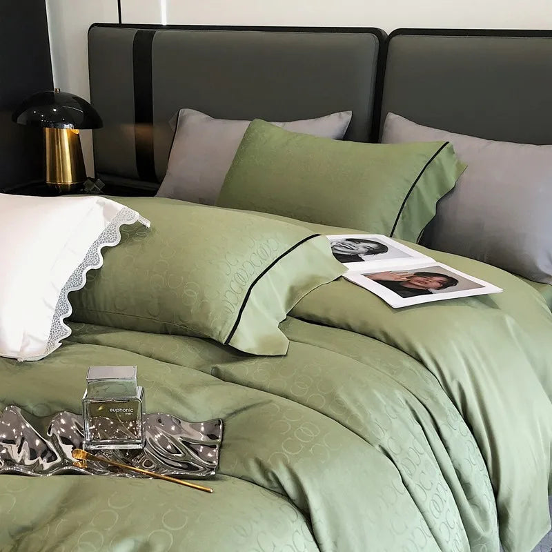 Evergreen Bliss Sustainable Bedding DECORATIQ | Home&Decor