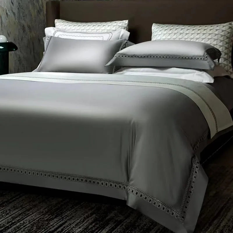 Elegant Gray Harmony Bedding Set DECORATIQ | Home&Decor