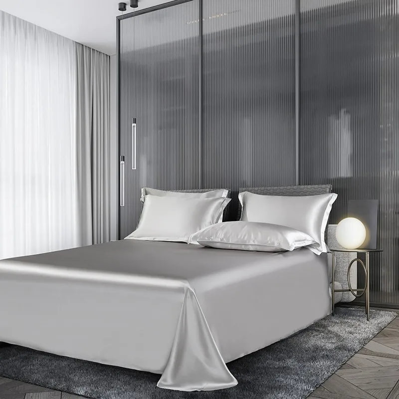 Silver Silk Elegance Bedding Set DECORATIQ | Home&Decor